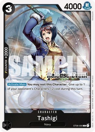 Tashigi (ST15 - ST20 Release Event Winner Pack) (ST06-006) - [One Piece Promotion Cards] Foil - Trinity Hobby