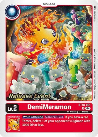 DemiMeramon [BT18-001] [Release Special Booster Ver.2.0 Promos] - Trinity Hobby