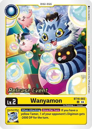 Wanyamon [BT18-003] [Release Special Booster Ver.2.0 Promos] - Trinity Hobby
