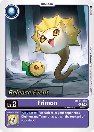Frimon [BT18-006] [Release Special Booster Ver.2.0 Promos] - Trinity Hobby