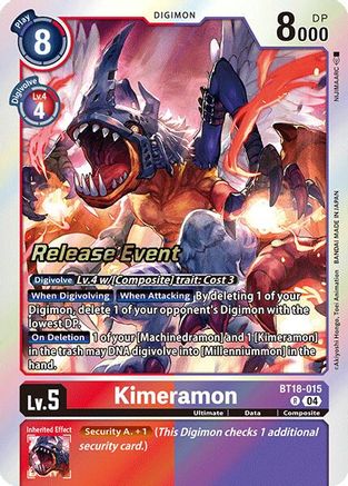 Kimeramon [BT18-015] [Release Special Booster Ver.2.0 Promos] - Trinity Hobby
