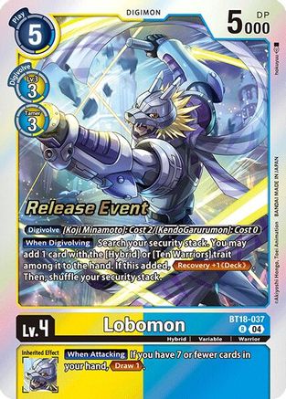 Lobomon [BT18-037] [Release Special Booster Ver.2.0 Promos] - Trinity Hobby