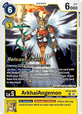 ArkhaiAngemon [BT18-038] [Release Special Booster Ver.2.0 Promos] - Trinity Hobby