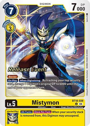 Mistymon [BT18-039] [Release Special Booster Ver.2.0 Promos] - Trinity Hobby