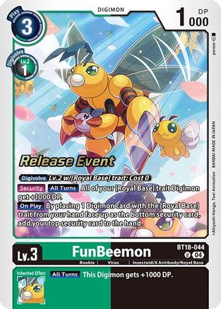 FunBeemon [BT18-044] [Release Special Booster Ver.2.0 Promos] - Trinity Hobby
