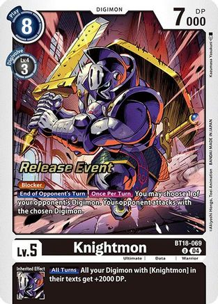 Knightmon [BT18-069] [Release Special Booster Ver.2.0 Promos] - Trinity Hobby