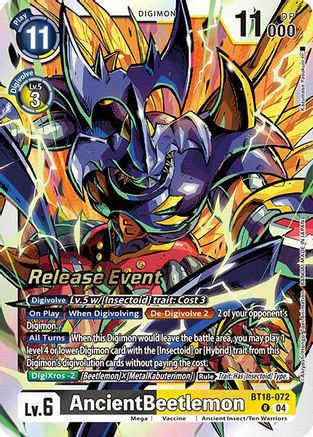 AncientBeetlemon [BT18-072] [Release Special Booster Ver.2.0 Promos] - Trinity Hobby
