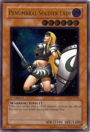 Penumbral Soldier Lady [SOD-EN033] Ultimate Rare - Trinity Hobby