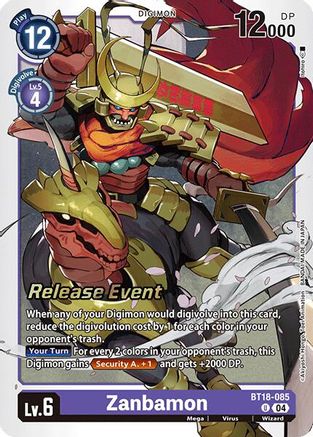 Zanbamon [BT18-085] [Release Special Booster Ver.2.0 Promos] - Trinity Hobby