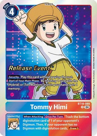 Tommy Himi [BT18-089] [Release Special Booster Ver.2.0 Promos] - Trinity Hobby