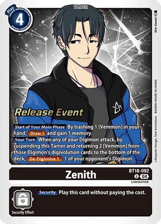 Zenith [BT18-092] [Release Special Booster Ver.2.0 Promos] - Trinity Hobby