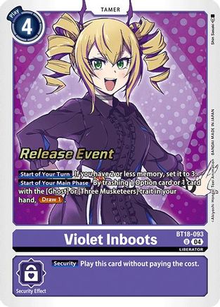 Violet Inboots [BT18-093] [Release Special Booster Ver.2.0 Promos] - Trinity Hobby