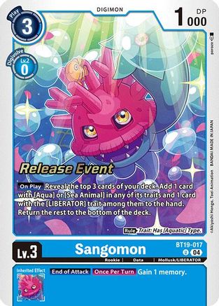Sangomon [BT19-017] [Release Special Booster Ver.2.0 Promos] - Trinity Hobby