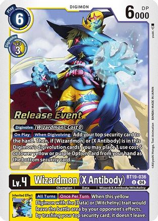 Wizardmon [BT19-036] (X Antibody) [Release Special Booster Ver.2.0 Promos] - Trinity Hobby