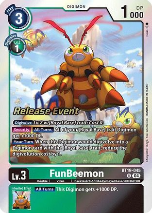 FunBeemon [BT19-045] [Release Special Booster Ver.2.0 Promos] - Trinity Hobby