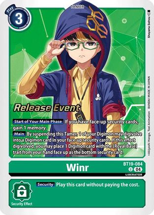 Winr [BT19-084] [Release Special Booster Ver.2.0 Promos] - Trinity Hobby