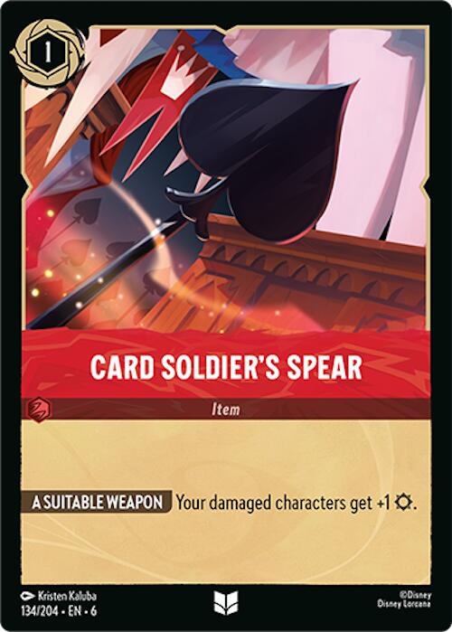 Card Soldier's Spear (134/204) [Azurite Sea] - Trinity Hobby
