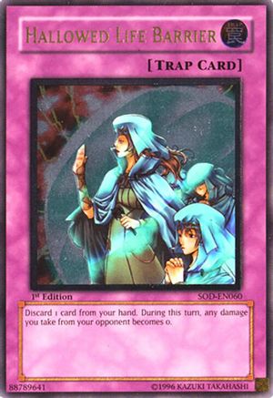 Hallowed Life Barrier [SOD-EN060] Ultimate Rare - Trinity Hobby