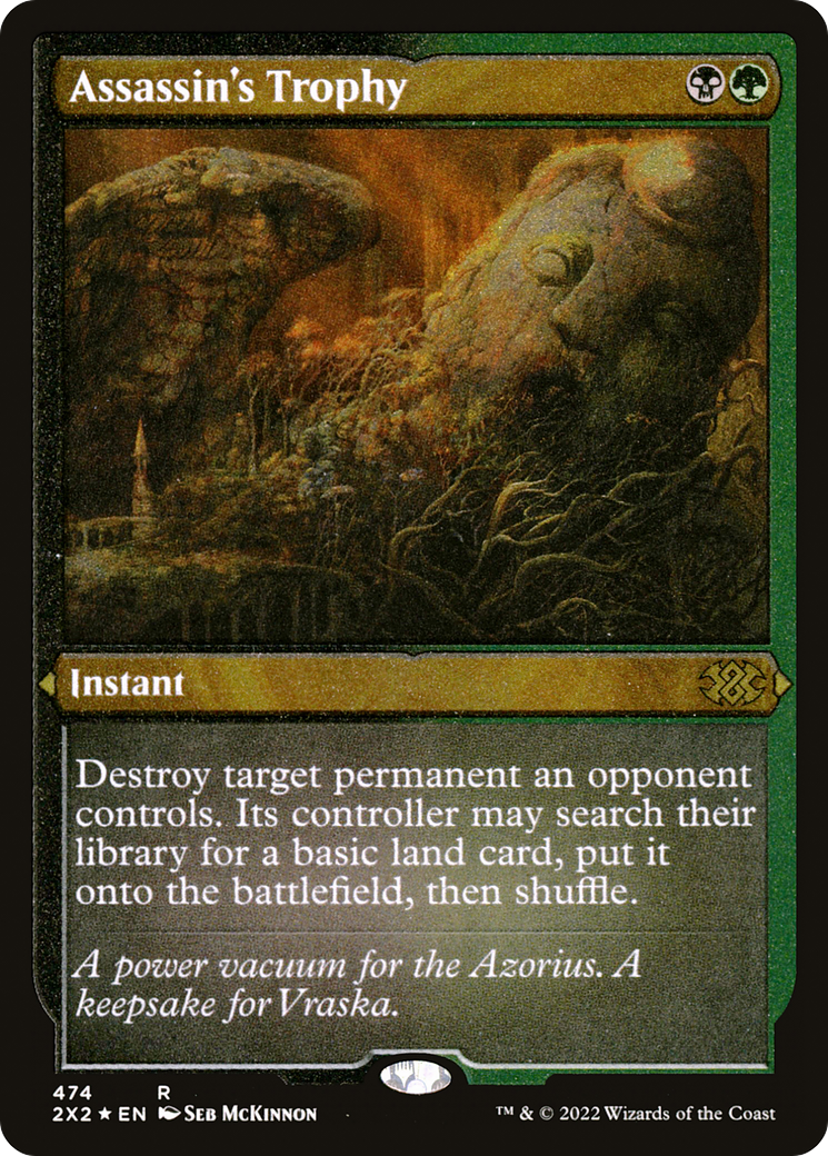 Assassin's Trophy (Foil Etched)  [Foil]  (2X2-474) - [Double Masters 2022] - Trinity Hobby