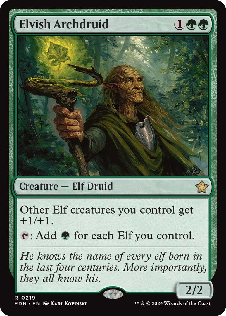 Elvish Archdruid [Foundations] - Trinity Hobby