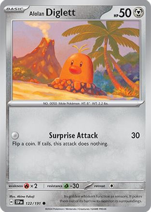 Alolan Diglett (122/191) [Scarlet & Violet: Surging Sparks] - Trinity Hobby