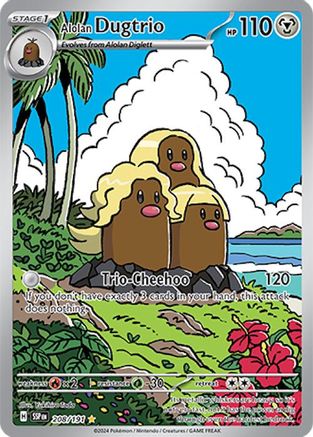 Alolan Dugtrio (208/191) [Scarlet & Violet: Surging Sparks] - Trinity Hobby