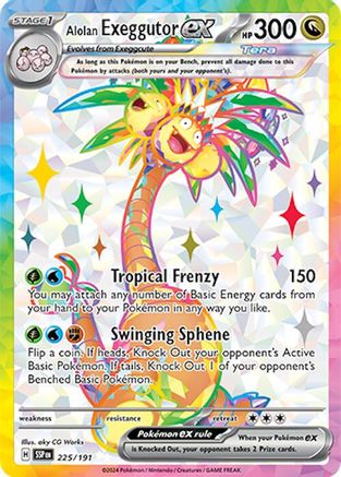 Alolan Exeggutor ex (225/191) [Scarlet & Violet: Surging Sparks] - Trinity Hobby