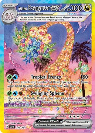 Alolan Exeggutor ex (242/191) [Scarlet & Violet: Surging Sparks] - Trinity Hobby