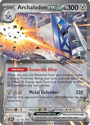 Archaludon ex (130/191) [Scarlet & Violet: Surging Sparks] - Trinity Hobby