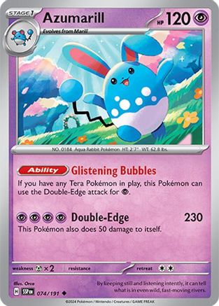 Azumarill (074/191) [Scarlet & Violet: Surging Sparks] - Trinity Hobby