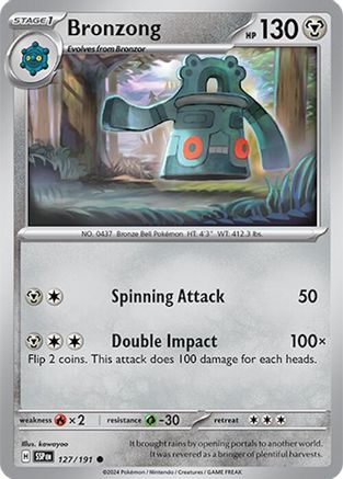 Bronzong (127/191) [Scarlet & Violet: Surging Sparks] - Trinity Hobby