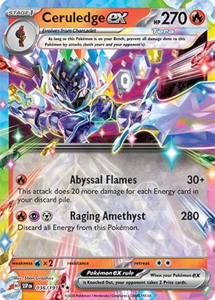 Ceruledge ex (036/191) [Scarlet & Violet: Surging Sparks] - Trinity Hobby