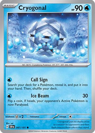 Cryogonal (047/191) [Scarlet & Violet: Surging Sparks] - Trinity Hobby