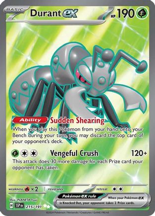 Durant ex (215/191) [Scarlet & Violet: Surging Sparks] - Trinity Hobby