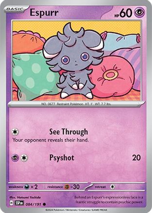 Espurr (084/191) [Scarlet & Violet: Surging Sparks] - Trinity Hobby