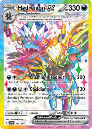 Hydreigon ex (223/191) [Scarlet & Violet: Surging Sparks] - Trinity Hobby