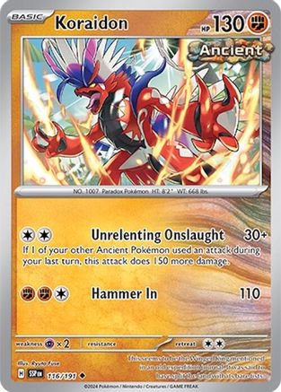 Koraidon (116/191) [Scarlet & Violet: Surging Sparks] - Trinity Hobby