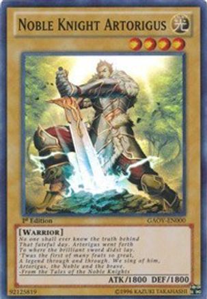 Noble Knight Artorigus [GAOV-EN000] Super Rare - Trinity Hobby