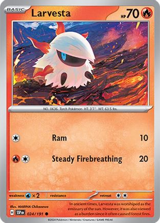 Larvesta (024/191) [Scarlet & Violet: Surging Sparks] - Trinity Hobby