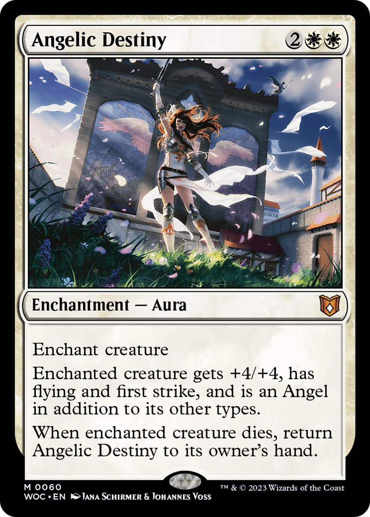 Angelic Destiny [Wilds of Eldraine Commander] - Trinity Hobby