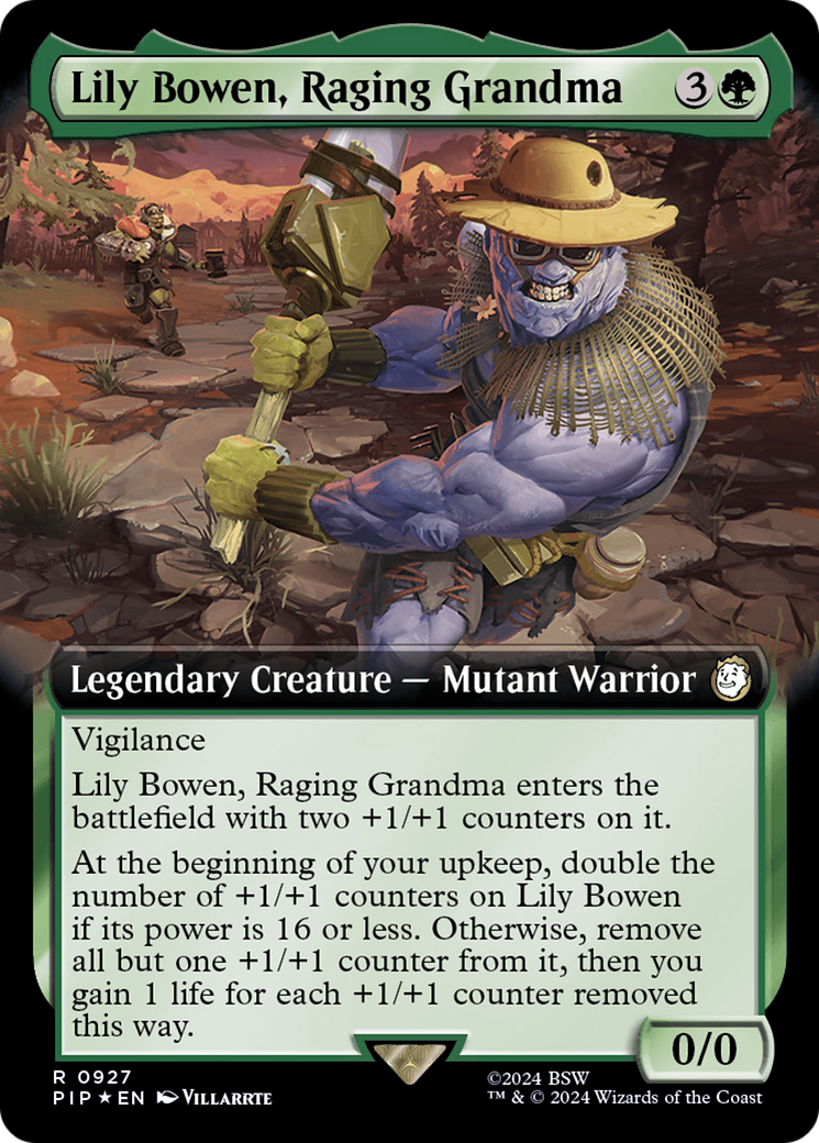 Lily Bowen, Raging Grandma (Extended Art) (Surge Foil) [Fallout] - Trinity Hobby