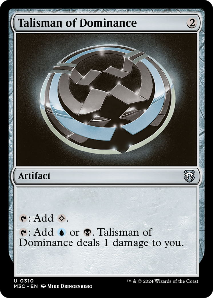 Talisman of Dominance  [Foil]  (M3C-310) - [Modern Horizons 3 Commander] - Trinity Hobby