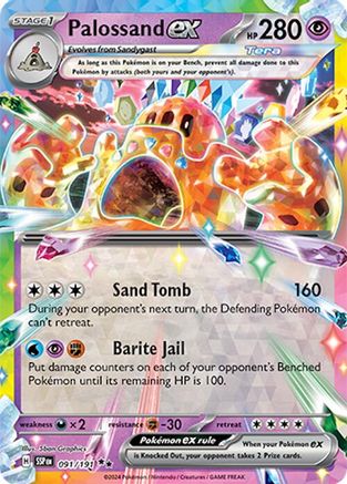 Palossand ex (091/191) [Scarlet & Violet: Surging Sparks] - Trinity Hobby