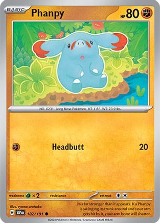 Phanpy (102/191) [Scarlet & Violet: Surging Sparks] - Trinity Hobby
