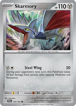 Skarmory (124/191) [Scarlet & Violet: Surging Sparks] - Trinity Hobby