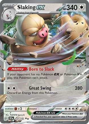 Slaking ex (147/191) [Scarlet & Violet: Surging Sparks] - Trinity Hobby