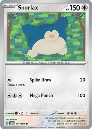 Snorlax (144/191) [Scarlet & Violet: Surging Sparks] - Trinity Hobby