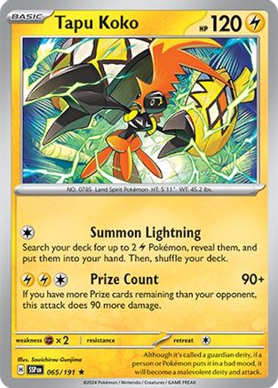 Tapu Koko (065/191) [Scarlet & Violet: Surging Sparks] - Trinity Hobby