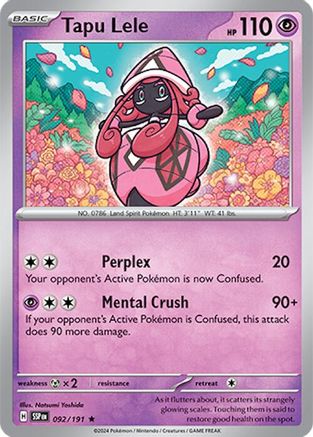 Tapu Lele (092/191) [Scarlet & Violet: Surging Sparks] - Trinity Hobby