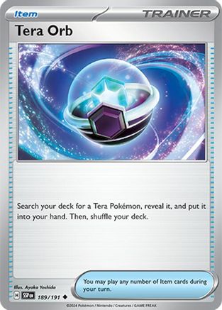 Tera Orb (189/191) [Scarlet & Violet: Surging Sparks] - Trinity Hobby